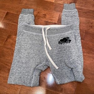 Grey Skinny Roots Sweatpants